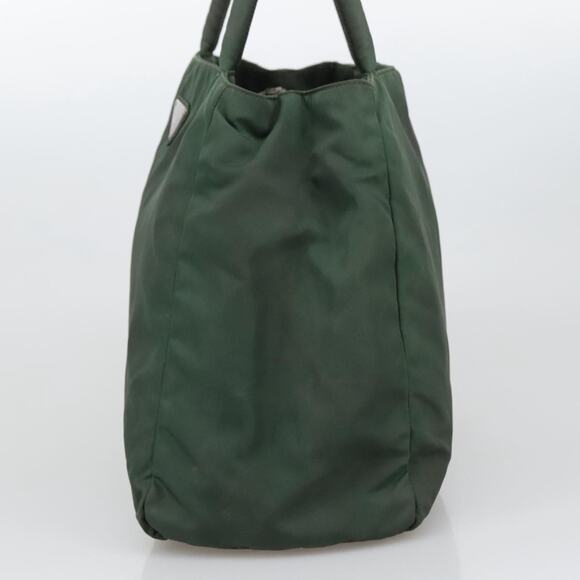 PRADA Hand Bag Nylon Green - Picture 5 of 9